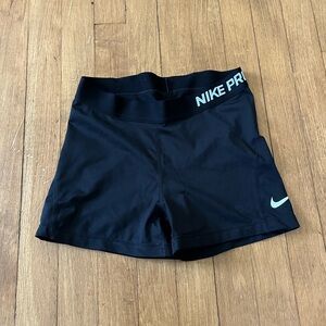 Black Nike pro shorts